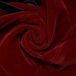 PUNK RAVE Veste Gothique 'Dark Doll' En Velours Rouge -ALCHEMY GOTHIC shop veste gothique dark doll en velours rouge 12
