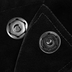 PUNK RAVE Veste Longue Asymétrique 'Satyr' Noire -ALCHEMY GOTHIC shop veste longue asymetrique satyr noire 8