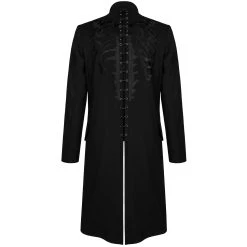 PUNK RAVE Veste Mi-Longue 'Ribcage' Noire -ALCHEMY GOTHIC shop veste mi longue ribcage noire 7