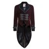 PUNK RAVE Veste Queue De Pie 'Bloodborne' En Velours Rouge Sang 1 PUNK RAVE Veste Queue De Pie 'Bloodborne' En Velours Rouge Sang -ALCHEMY GOTHIC shop veste queue de pie bloodborne en velours rouge sang