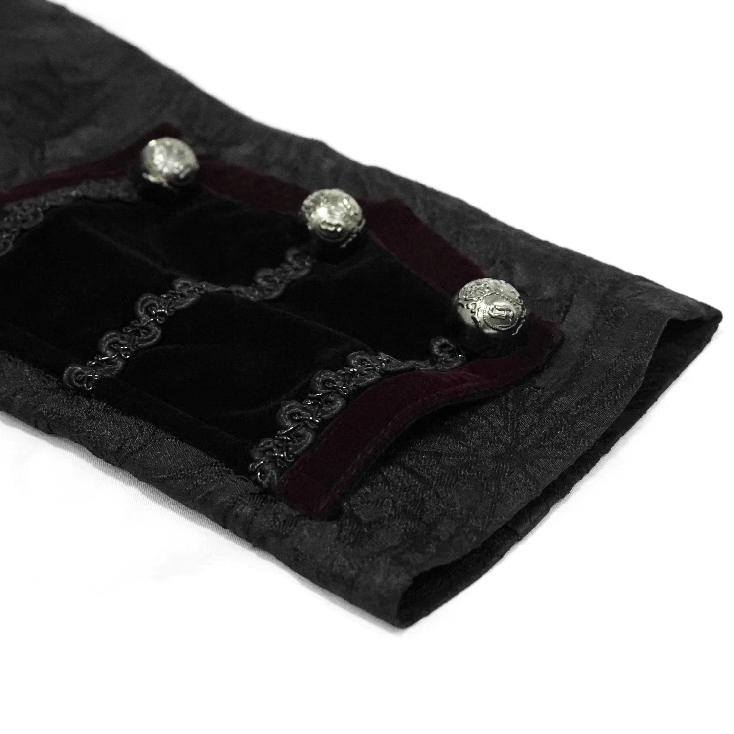 DEVIL FASHION Veste Queue De Pie 'Desmond' Noire Et Bordeaux 20 DEVIL FASHION Veste Queue De Pie 'Desmond' Noire Et Bordeaux – Image 18