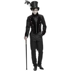 DEVIL FASHION Veste Queue De Pie 'Desmond' Noire Et Bordeaux 25 DEVIL FASHION Veste Queue De Pie 'Desmond' Noire Et Bordeaux -ALCHEMY GOTHIC shop veste queue de pie desmond noire et bordeaux 4