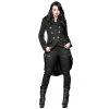 QUEEN OF DARKNESS Veste Queue De Pie 'Vampirella' Noire -ALCHEMY GOTHIC shop veste queue de pie vampirella noire