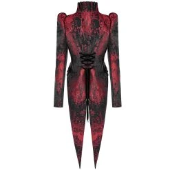 PUNK RAVE Veste Queue De Pie 'Versailles' Rouge Et Noire -ALCHEMY GOTHIC shop veste queue de pie versailles rouge et noire 7