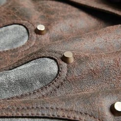 PUNK RAVE Veste Steampunk 'Aviator' Noire Délavée Et Marron -ALCHEMY GOTHIC shop veste steampunk aviator noire delavee et marron 11