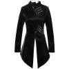 DEVIL FASHION Veste 'Thorne' En Simili Cuir Noir -ALCHEMY GOTHIC shop veste thorne en simili cuir noir