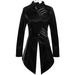 DEVIL FASHION Veste 'Thorne' En Simili Cuir Noir