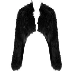 PUNK RAVE Veste 'Wolverine' En Fausse Fourrure Noire -ALCHEMY GOTHIC shop veste wolverine en fausse fourrure noire 6