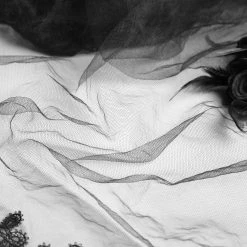 PUNK RAVE Voile 'Gardenia' Noir -ALCHEMY GOTHIC shop voile gardenia noir 12