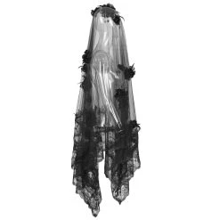 PUNK RAVE Voile 'Gardenia' Noir -ALCHEMY GOTHIC shop voile gardenia noir 6