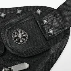 PUNK RAVE Waistbag 'Doomsday' Noir -ALCHEMY GOTHIC shop waistbag doomsday noir 11