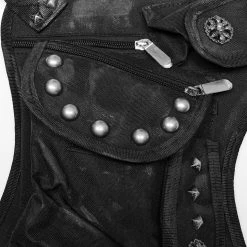 PUNK RAVE Waistbag 'Doomsday' Noir -ALCHEMY GOTHIC shop waistbag doomsday noir 12